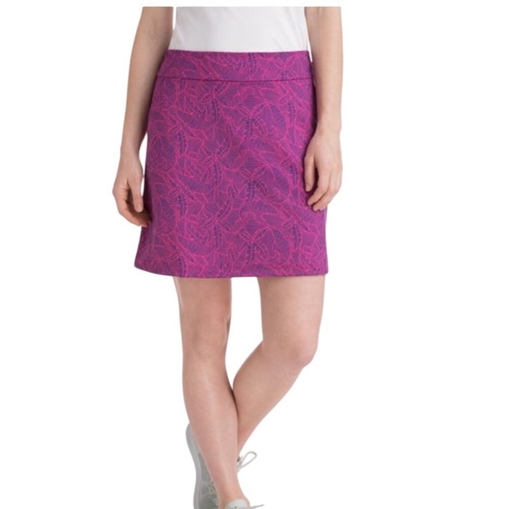 Vineyard Vines Skort Womens Large Pink Performance Golf Tennis Pockets Stretch